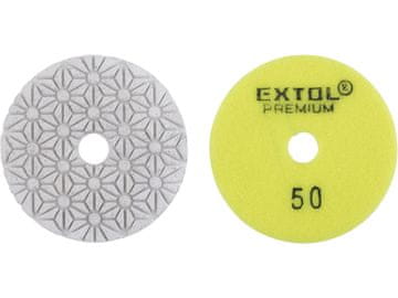 Extol Premium Polirajući kotač 8803090 diamond polishing disc for tiles, O100mm, P50, Velcro