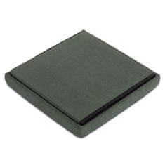 Autronic Tabure Stool with storage space, green corduroy fabric (TAB-471 GRN6)