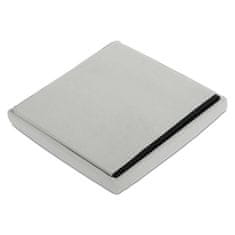 Autronic Tabure Stool with storage, cream corduroy fabric (TAB-471 CRM6)