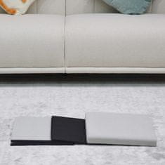 Autronic Tabure Stool with storage, cream corduroy fabric (TAB-471 CRM6)