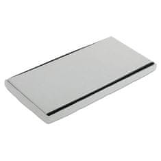 Autronic Tabure Stool with storage, cream corduroy fabric (TAB-472 CRM6)