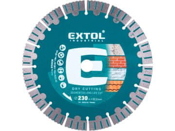 Extol Industrial Dijamantna rezna ploča 8703038 diamond segment cutting disc Long Life Cut, dry cutting, O 230x22.2x2.3mm
