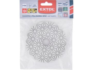 Extol Premium Polirajući kotač 8803098 diamond polishing disc for tiles, O100mm, P1500, Velcro