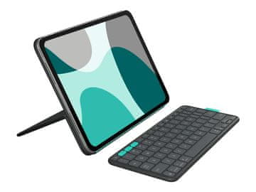 Logitech Logitech Flip Folio futrola s tipkovnicom za iPad Pro 11 (M4) i iPad Air 11 (M2 i M3, 5. generacija), grafitna, SLO (920-013403)