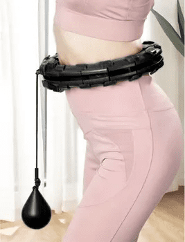 Hula hop obruč s utezima crni