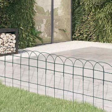 Vidaxl Vrtni rubnik od željeza s praškastim premazom 10 x 0,4 m