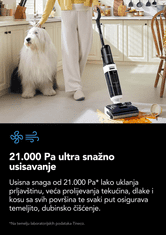 Tineco FLOOR ONE SWITCH S6 Stretch komplet, odvojeni usisavač i čistač, FlashDry sušenje, iLoop senzor, bijela
