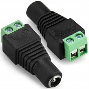 Rosfix Ženski Cctv Priključak 5,5MM/2,1MM – Maks. 2A, 30V Dc | Vijčani Spoj