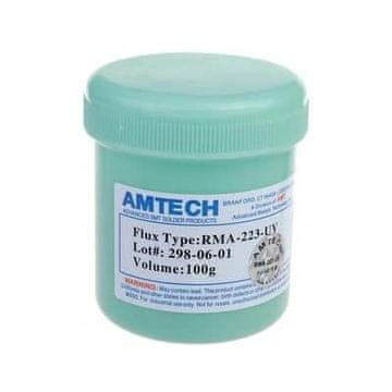 Rosfix Topnik Za Lemljenje Amtech Rma-223-UV – Visoka Kvaliteta, UV, Gel | 100G, Nehrđajući, Kompatibilan S Bga, Ic, PCB