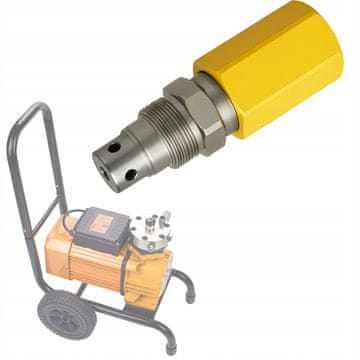 Rosfix Preljevni Ventil – Ventil Za Airless Uređaj Za Prskanje Boje | Zamjenski Dio Za Rosfix Strong Storm Rss05 Oss04 Oss06 Bss07, 22 MPA, Čelik/Aluminij