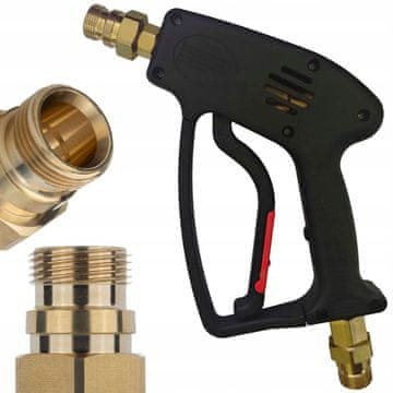 Rosfix Pištolj Za Visokotlačnu Perilicu Mlaznica HD HDS Easy!Lock Tr22 – Zamjenski Dio Za Kärcher HD Seriju 350 BAR 150°C 40 l/Min