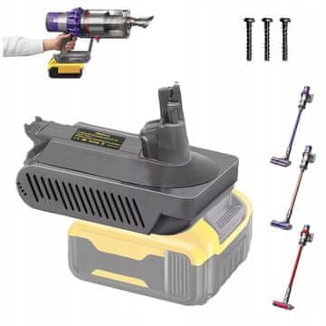 Rosfix Adapter Baterije Za Dewalt 18/20/60V – Kompatibilno S Dyson V10 | ABS Materijal