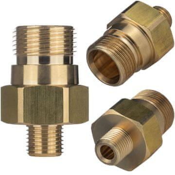 Rosfix Easylocktr22M-1/4M Adapter – Mesingani Adapter Za Visokotlačne Perilice Kärcher | Navoj 1/4" Bsp, M22X1,5, Mesing