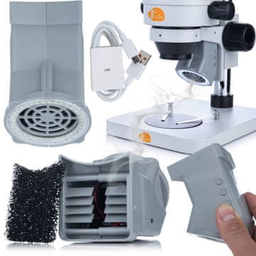 OEM Uređaj Za Usis Dima Za Stereoskopski Mikroskop – Brzina Ventilatora 7600 O/Min, 3 Razine, 36 LED, 5 V Dc
