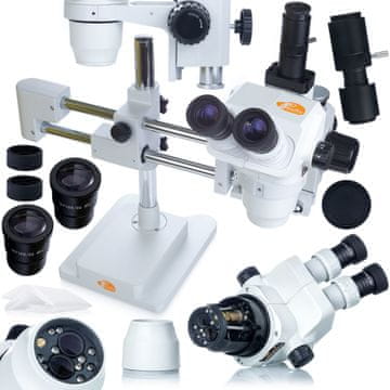 Rosfix Mikroskop Stereoskopski Trinokularni Andromeda PRO Msap-T-Sdms1 – Zoom 6.7X-45X | Glava 360°