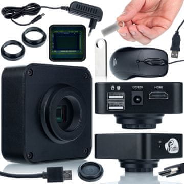 Rosfix Kamera Mikroskopska Gemini PRO Kmgp-USB-Hdmi 16Mp – Sony Cmos Senzor | Hdmi 1080P, Metalno Kućište