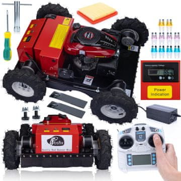 Rosfix Red Hunter Mini 7,6Ks 196Cc Robot Za Čišćenje Terena – Daljinsko Upravljanje, 4X4 Pogon, Ce Certifikat | Dimenzije 1100X890X410 MM