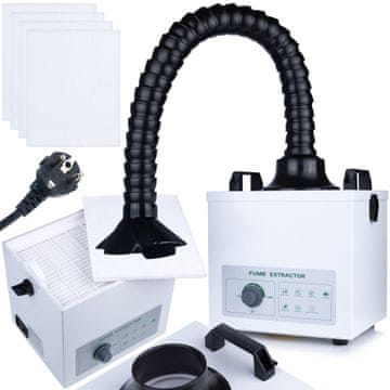 OEM Xl100 Uređaj Za Uklanjanje Para Lemljenja – 100W, 200 M³/H, Cijev 77 CM, HEPA + Ugljeni + 5X Predfilter, ≤55 Db
