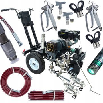 Rosfix Rosfix PowerXcellence Ignis V Stroj za označavanje cesta – Benzinski 7 HP, 23 MPa, 5 l/min, 2 pištolja