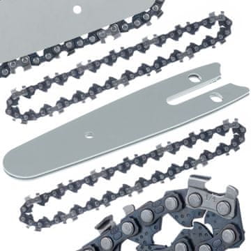 Rosfix Set 4" Vodilica I 2X Lanac Za Električnu Pilu – Visokokvalitetni Čelik, 13 CM, 28 Vodilica, ¼" Korak