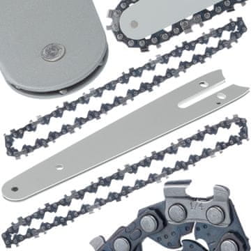 Rosfix Set Vodilica I Lanac 6" Za Električnu Pilu – Visokokvalitetni Čelik, Duljina 18,5 CM, Korak ¼", Kompatibilno S Mini Akumulatorskim Pilama
