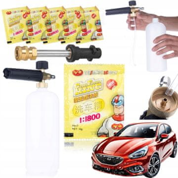 Rosfix Set Proizvoda – Mlaznica, Nastavak Za Pjenu 1000 ML, Cijev Za Prskanje Adapter 1/4 Qrc Kärcher K2–K7 | Komplet Za Visokotlačni Perač