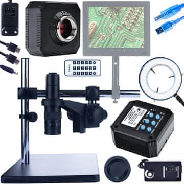 Rosfix Mikroskop Digitalni Earth PRO Mcep-0.5X-Pzrr – 7-45X Zoom | C-Mount | 56Xled Osvjetljenje