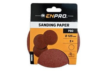 Enpro Šmirgl papir Sanding paper with Velcro 80/125, 3 pcs.