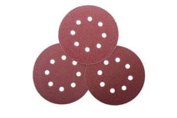 Proline Šmirgl papir Sanding paper, 125 mm, P40, Velcro, 5 pcs.