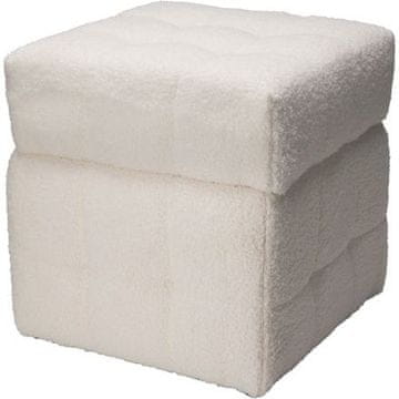 HOMESTYLING Tabure KO-NB1510850white with storage space 38x38x37 cm white