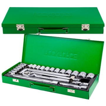 ROCKFORCE Set alata za nasadne ključeve, produžeci za račvu, 24 dijela, kutija od 1/2"