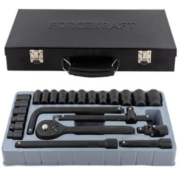 ROCKFORCE Set nasadnih ključeva, nasadni ključevi s račvastim mehanizmom 1/2" 8-32 mm 24 komada