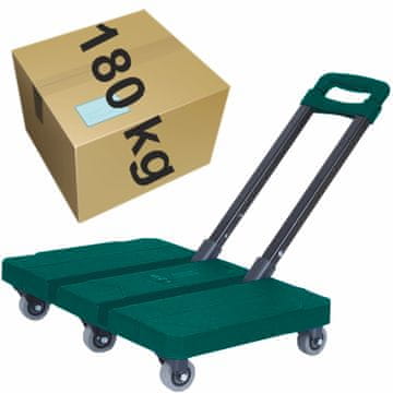 ROCKFORCE Sklopiva transportna kolica s platformom 180 kg