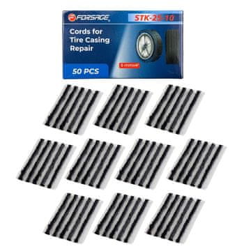 FORSAGE Set žica za popravak guma, 50 komada, 6 mm
