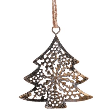 Autronic Božićni ukrasi Metal tree, hanging, copper color (UM0923 COP)