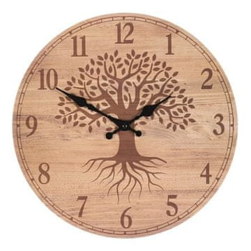 Autronic Zidni sat Wall clock - diameter 34 cm, MDF, tree of life (HA1644)