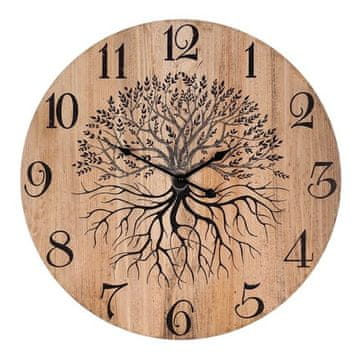 Autronic Zidni sat Wall clock - diameter 58 cm, MDF, tree of life (HA1661)
