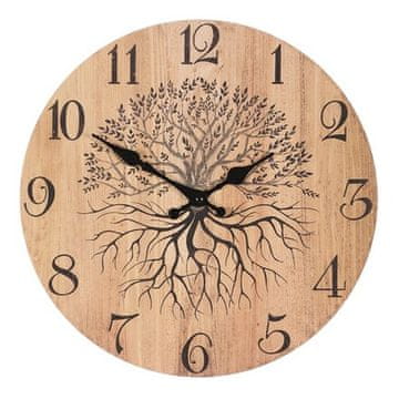 Autronic Zidni sat Wall clock - diameter 34 cm, MDF, tree of life (HA1643)