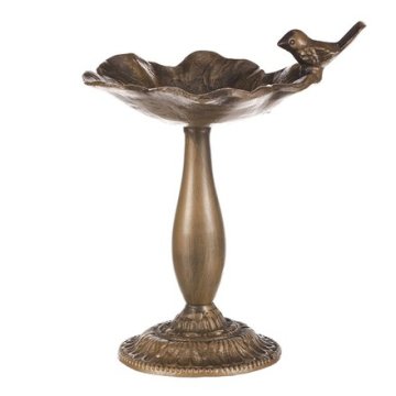 Autronic Hranilica/pojilica Bird feeder - metal stand, with bird, copper color (UM0954 COP)