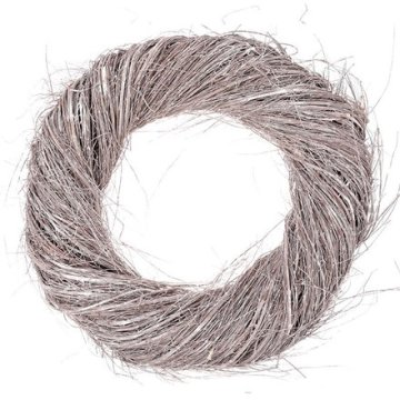 Autronic Vijenac Wicker wreath - diameter 50 cm, color gray-white (OC3731)