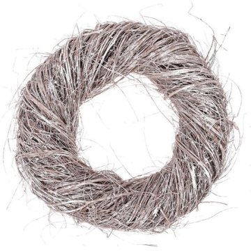 Autronic Vijenac Wicker wreath - diameter 40 cm, color gray-white (OC3730)