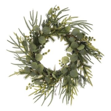 Autronic Vijenac Green wreath - diameter 60 cm, eucalyptus and pine needles (PRZ4112)