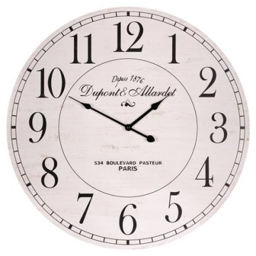 Autronic Zidni sat Wall clock - diameter 58 cm, MDF, vintage style (HA1734)