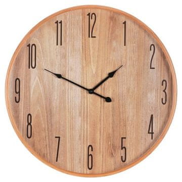 Autronic Zidni sat Wall clock - diameter 53 cm, MDF and wooden frame, veneer imitation (HA1746)