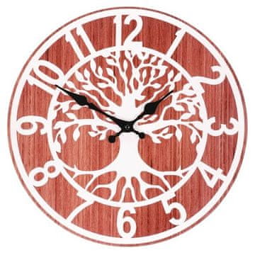 Autronic Zidni sat Wall clock - diameter 34 cm, MDF, tree of life (HA1716)