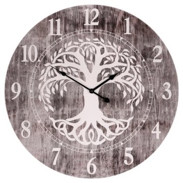 Autronic Zidni sat Wall clock - diameter 58 cm, MDF, tree of life (HA1729)