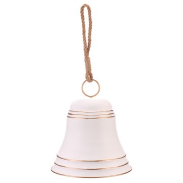 Autronic Viseći ukras Bell - hanging decoration, metal, white (KOC510 WT)