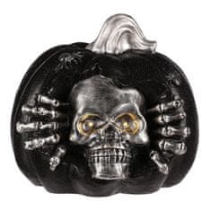 Autronic Bundeva Pumpkin with skull - Halloween, magnesium, LED lighting (KEO102)