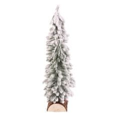 Autronic Božićni ukrasi Spruce on a log - trio, mini, 34 cm, green, snowy (VAN219)