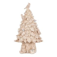 Autronic Božićni ukrasi Tree - polyresin decoration, beige color (AL1542)